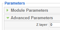Module advanced parameters