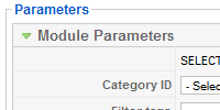 Module parameters