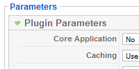 Plugin parameters