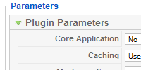 Plugin parameters